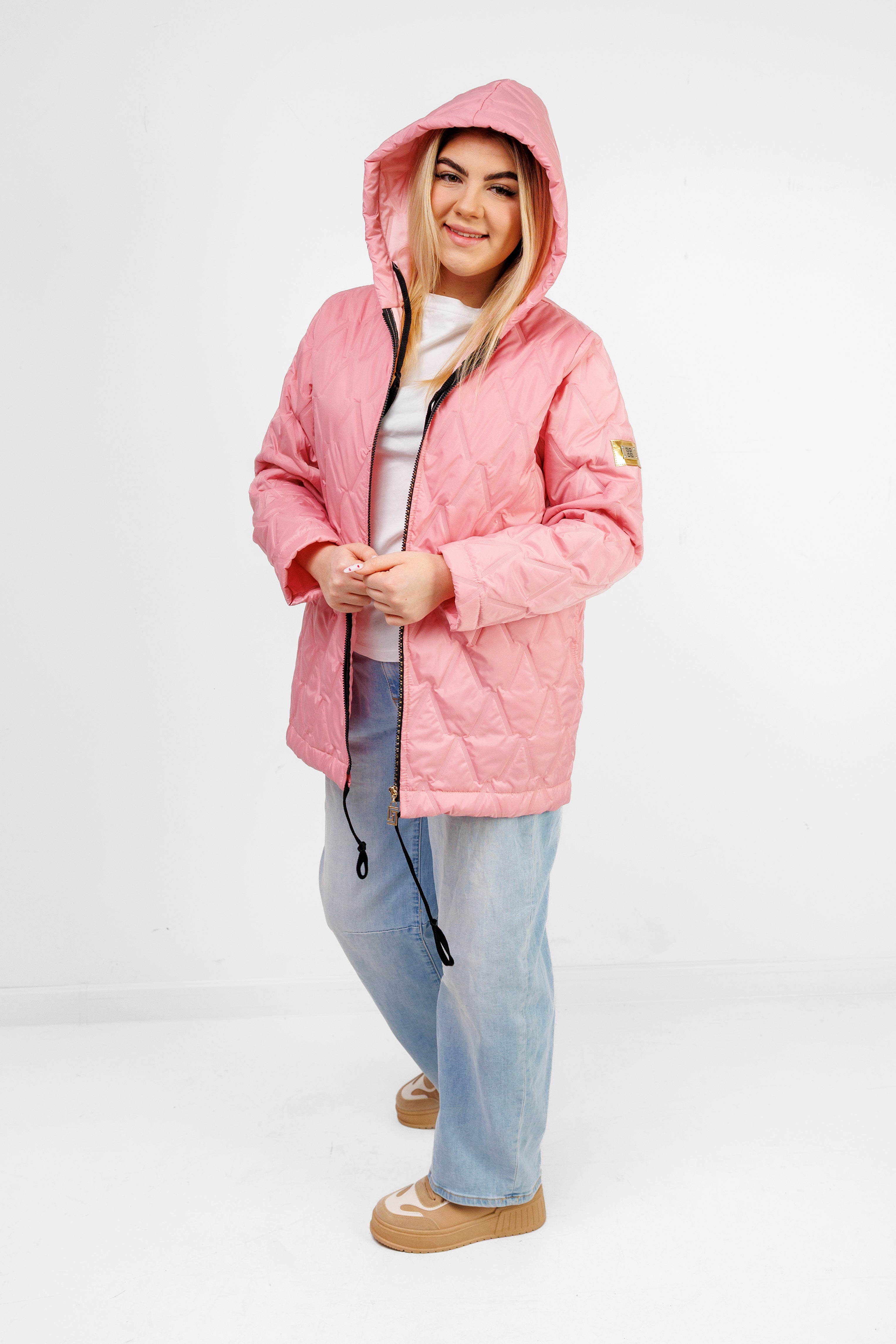 Kurtka Damska Regulowana Sznurkami Polska Produkcja Duże Rozmiary Cukierek