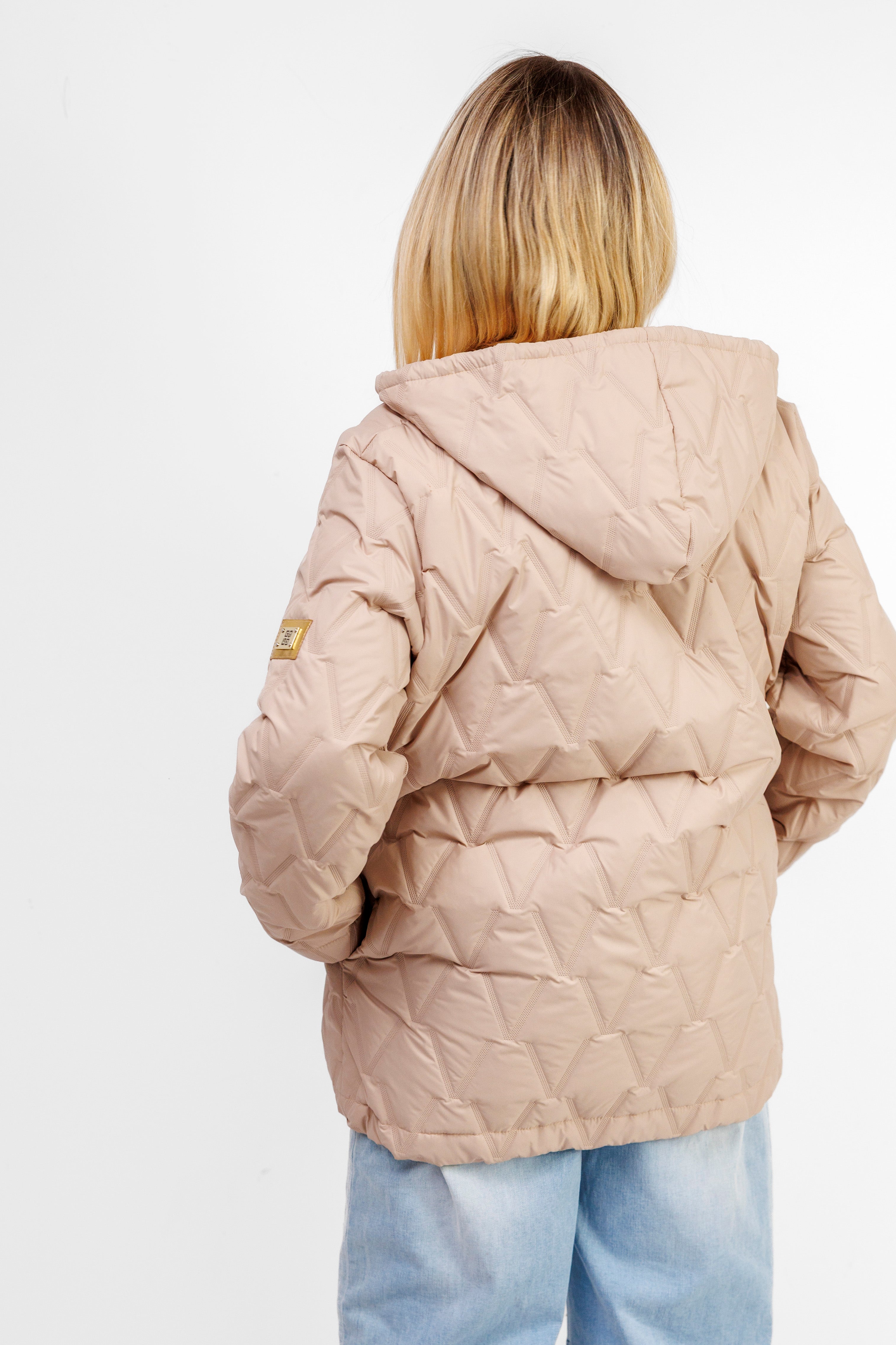 Kurtka Damska Regulowana Sznurkami Polska Produkcja Duże Rozmiary Beż