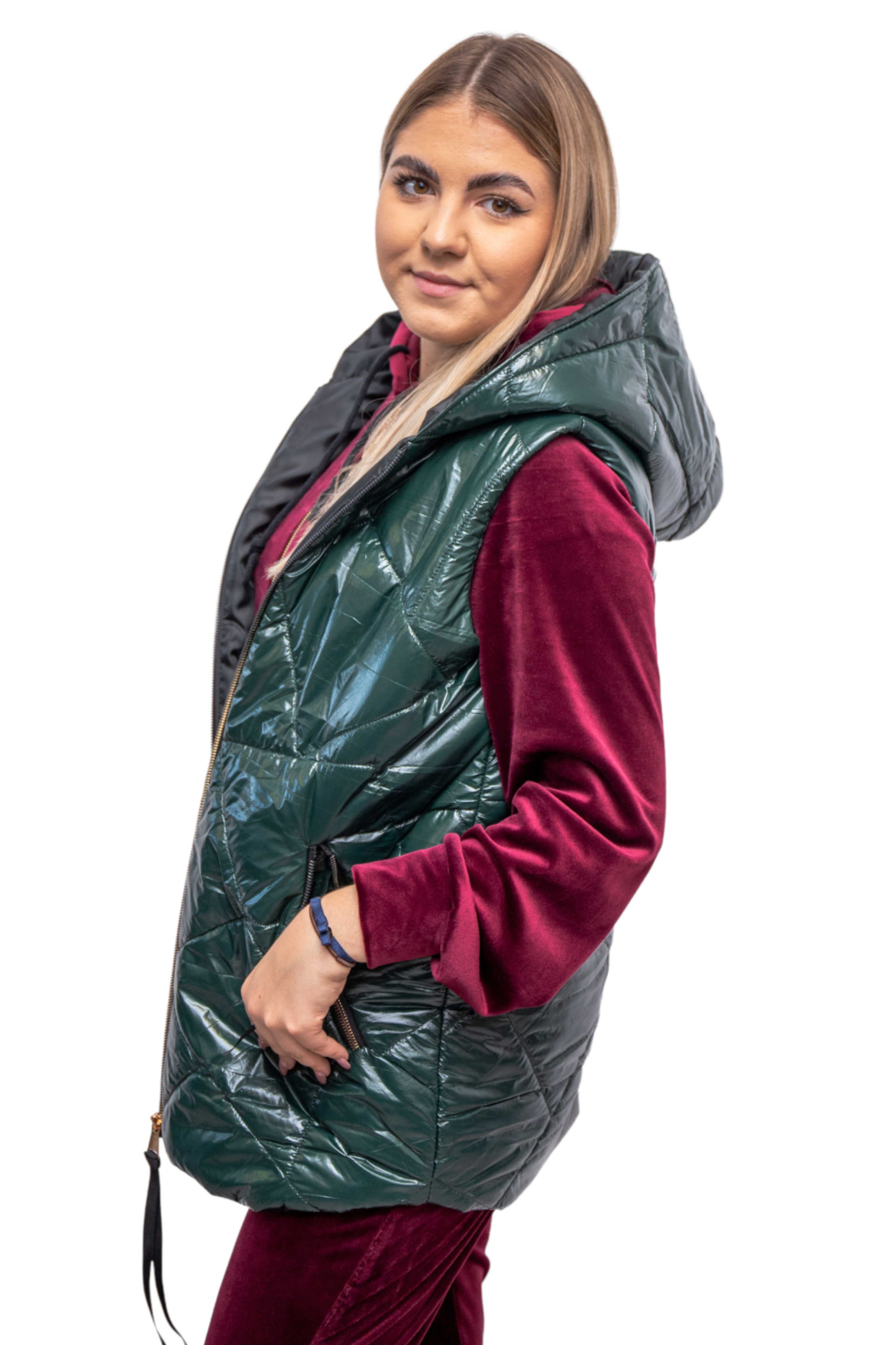 Kamizelka pikowana krótka Butelka