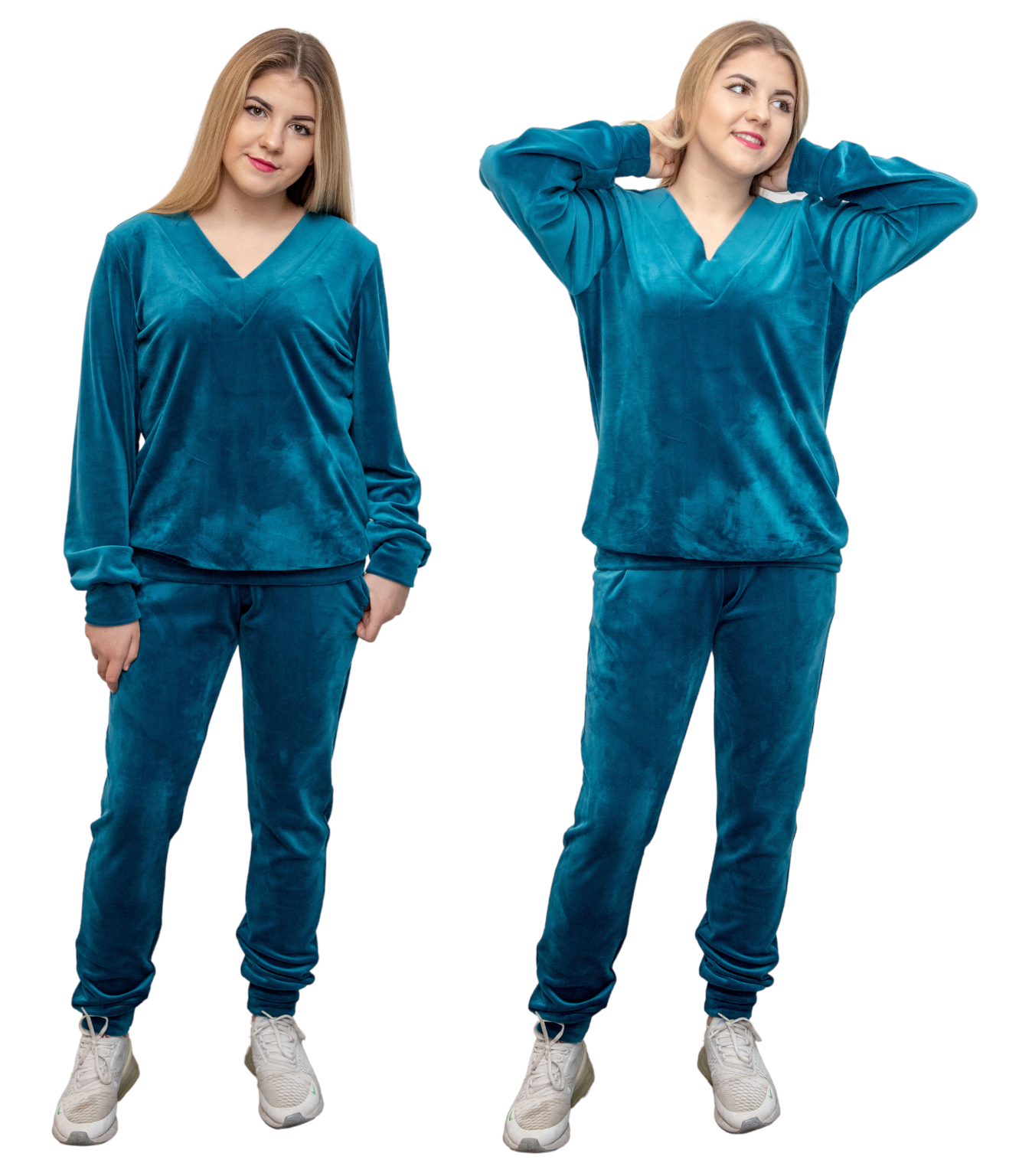 Dres damskie welurowy kolory