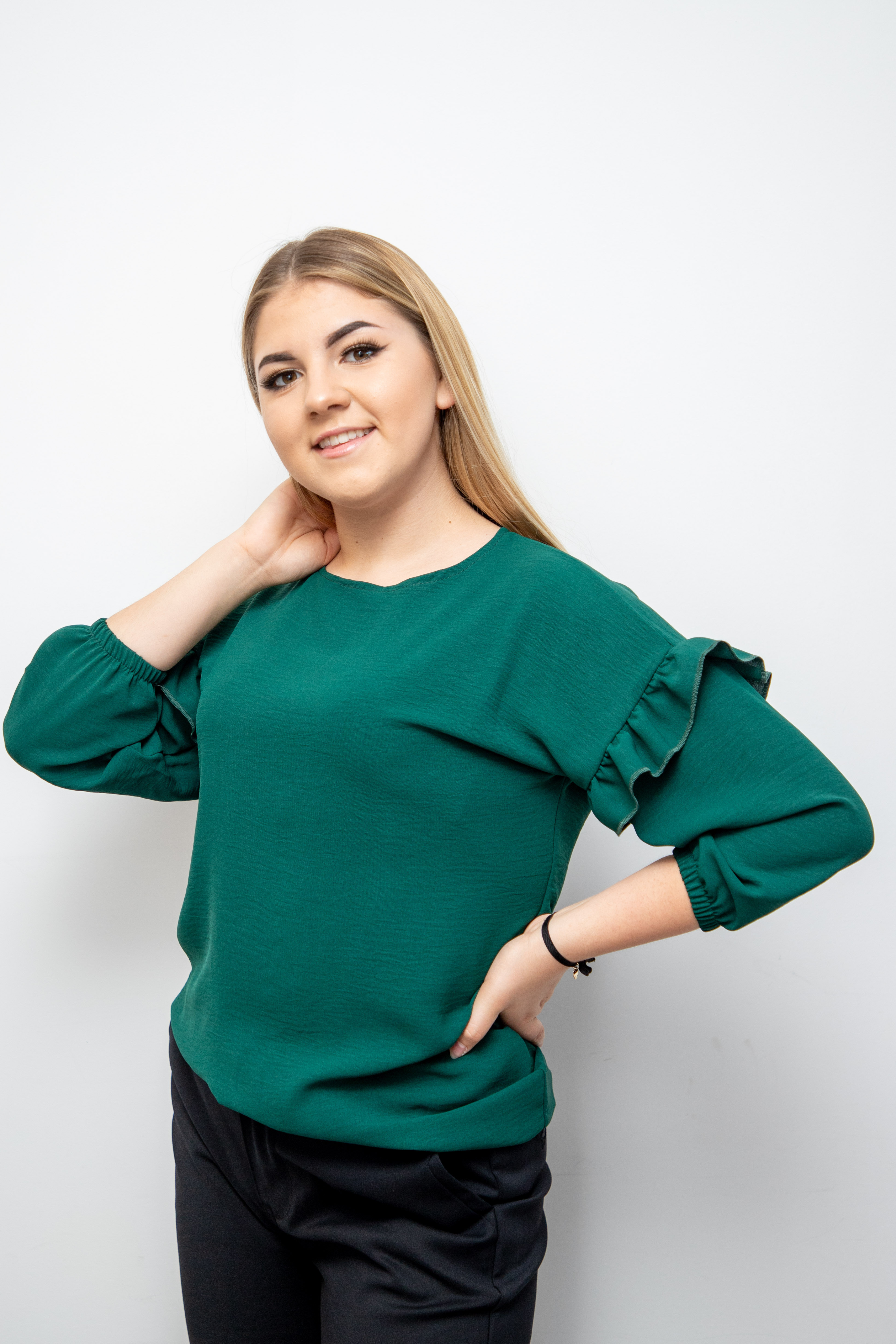 Blzuka przewiewna elegancko-sportowa długi rękaw Butelka