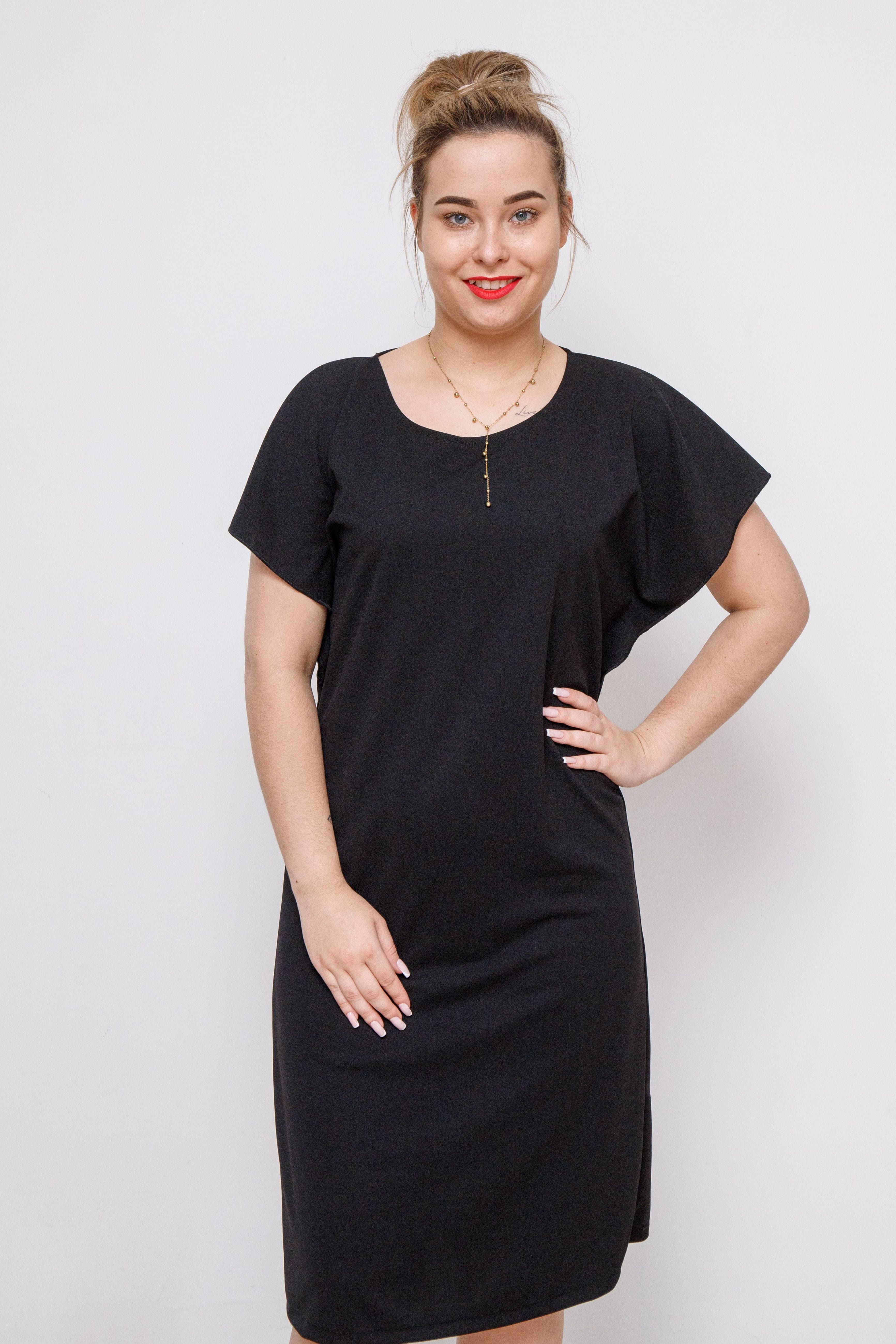 Modna  kobieca gustowna sukienka Czarny