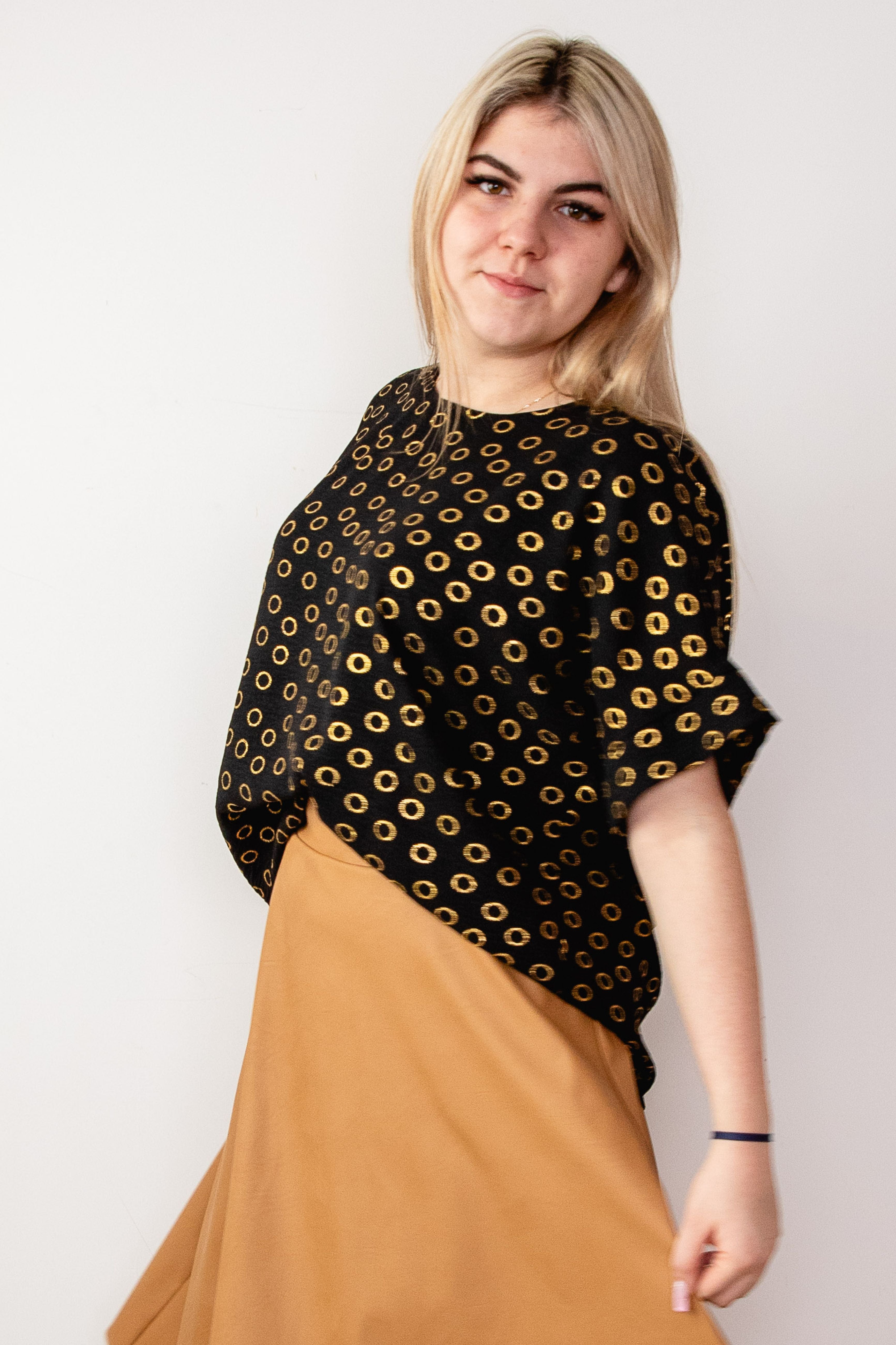 Elegancka codzienna bluzka damska Czarny
