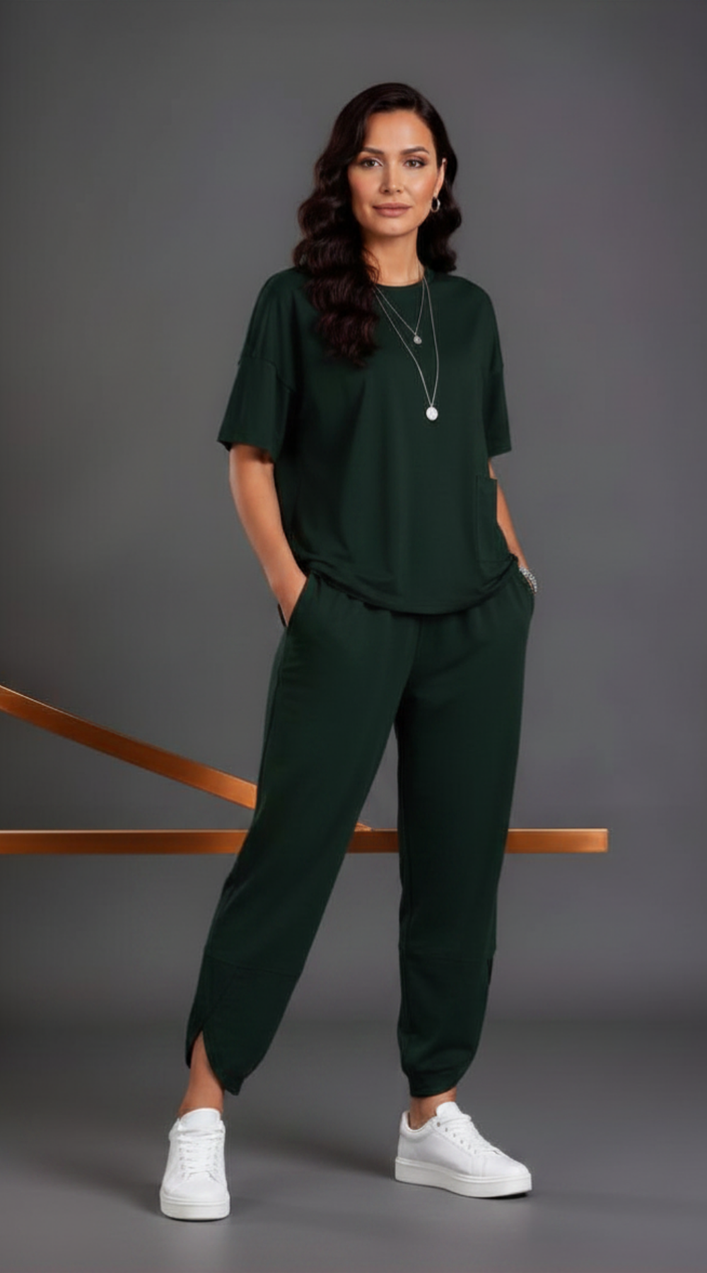Wygodny modny dres Bluzka+Spodnie Butelka