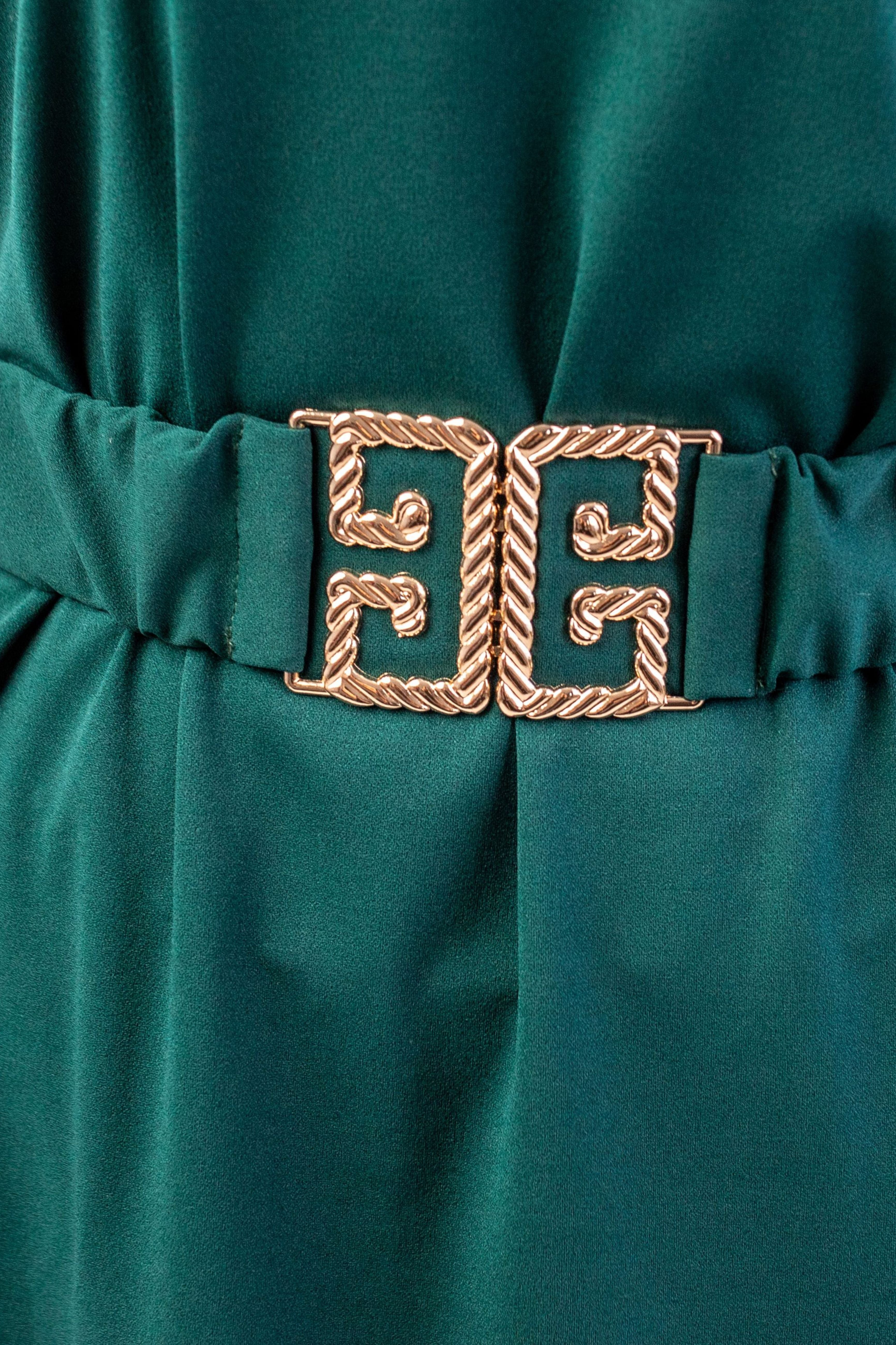 Efektowna stylowa sukienka damska kolory z paskiem Butelka