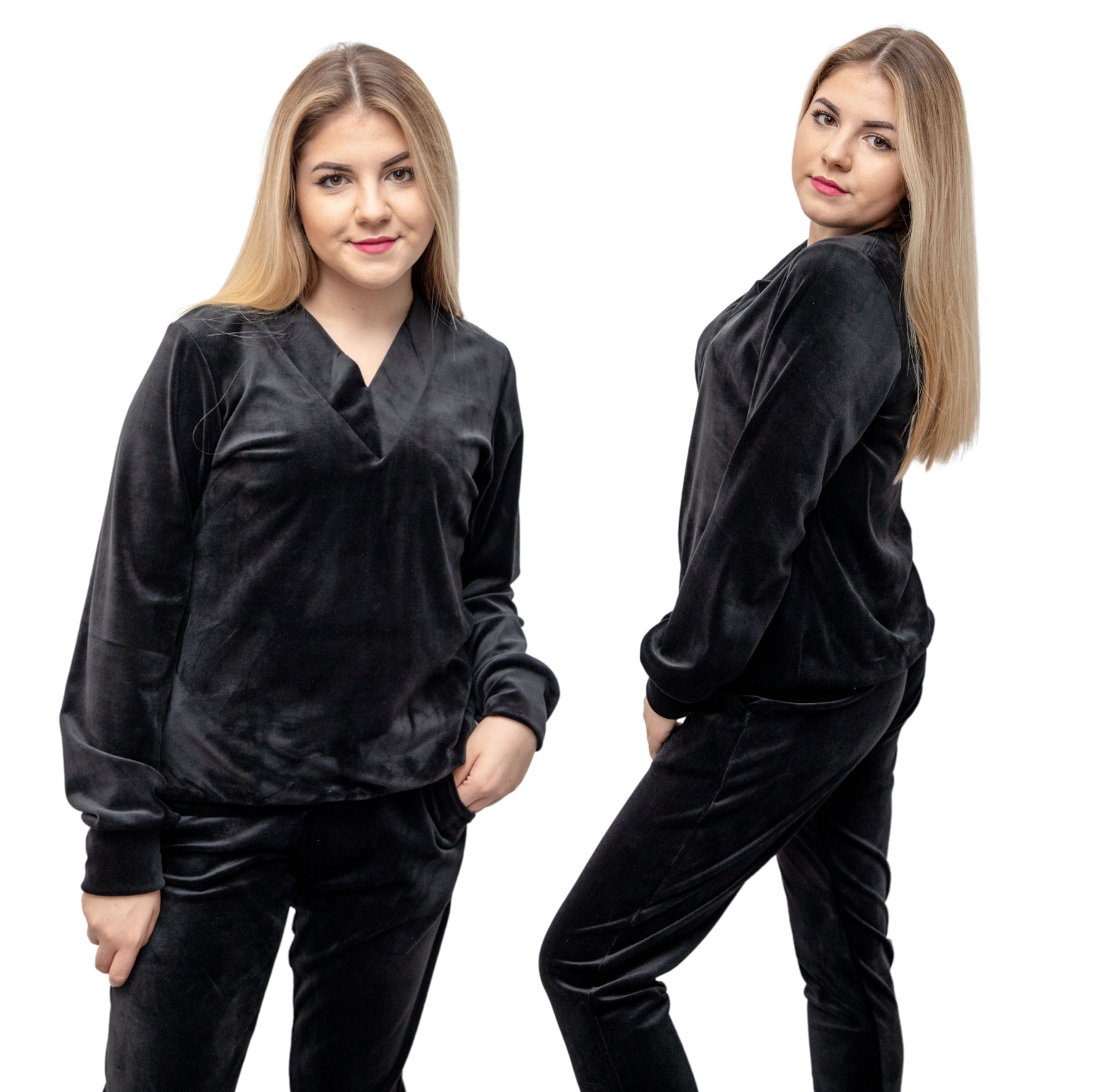 Dres damskie welurowy kolory