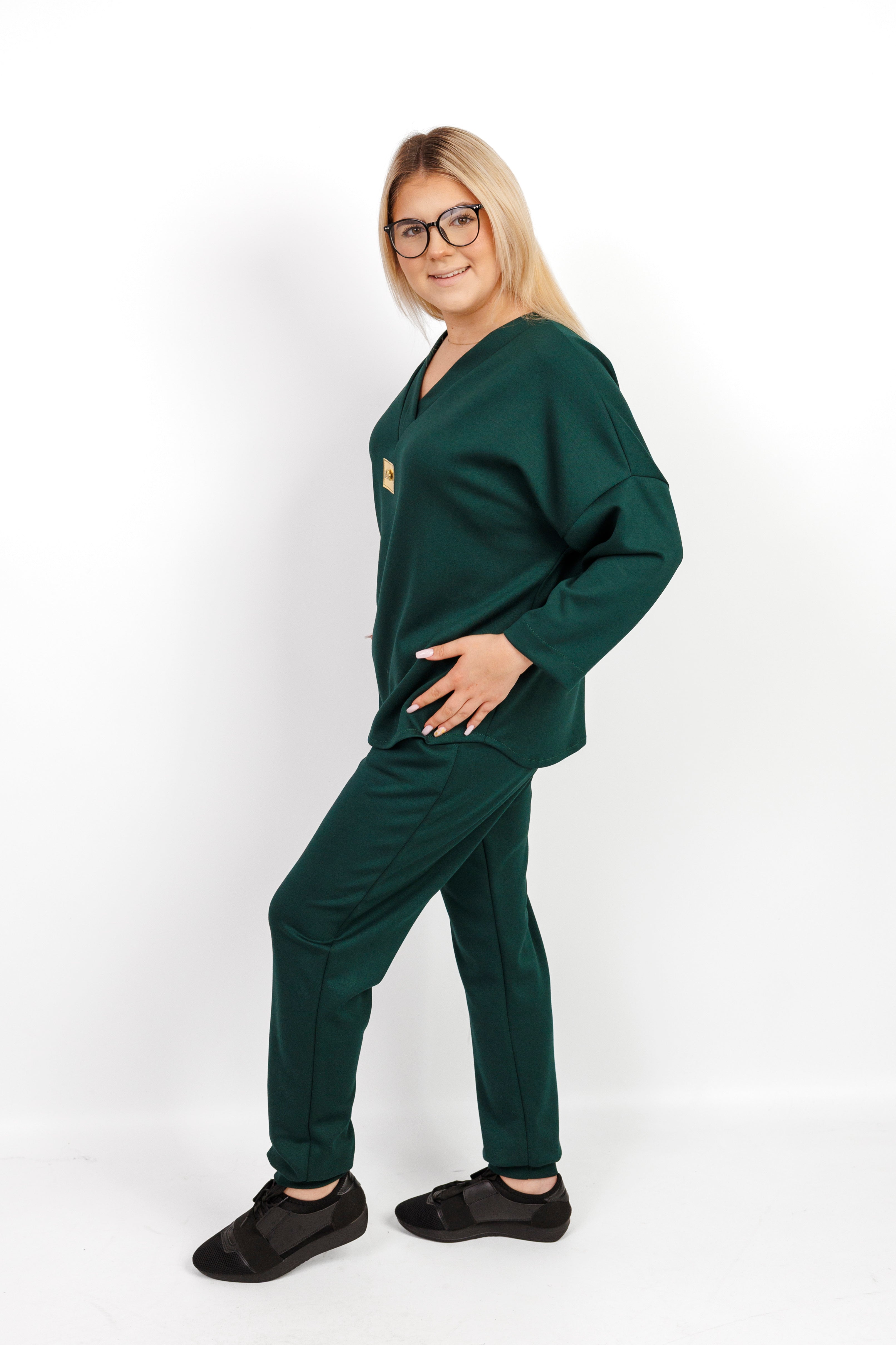 Elegancki komplet z materiału masełko Butelka