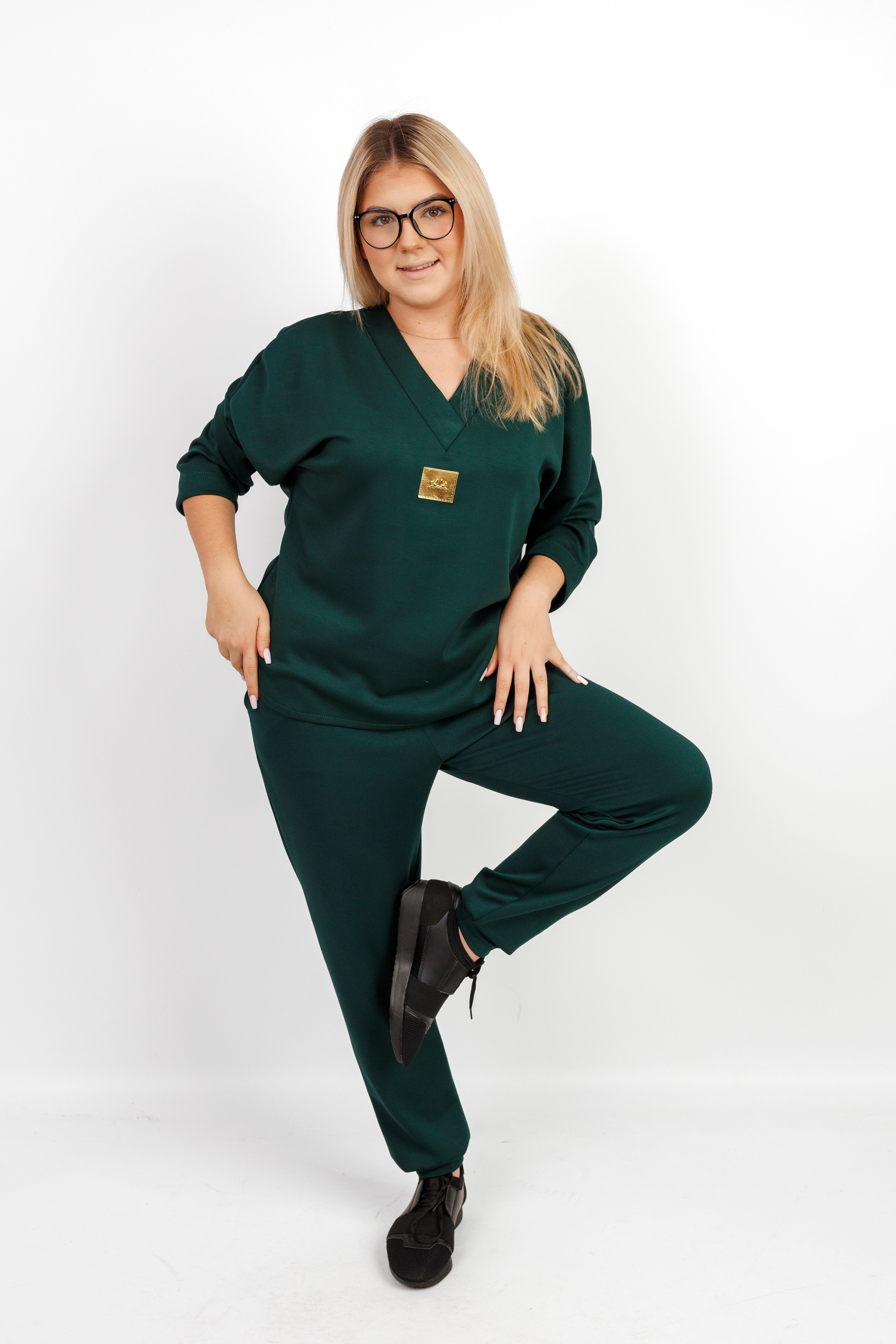 Elegancki komplet z materiału masełko Butelka