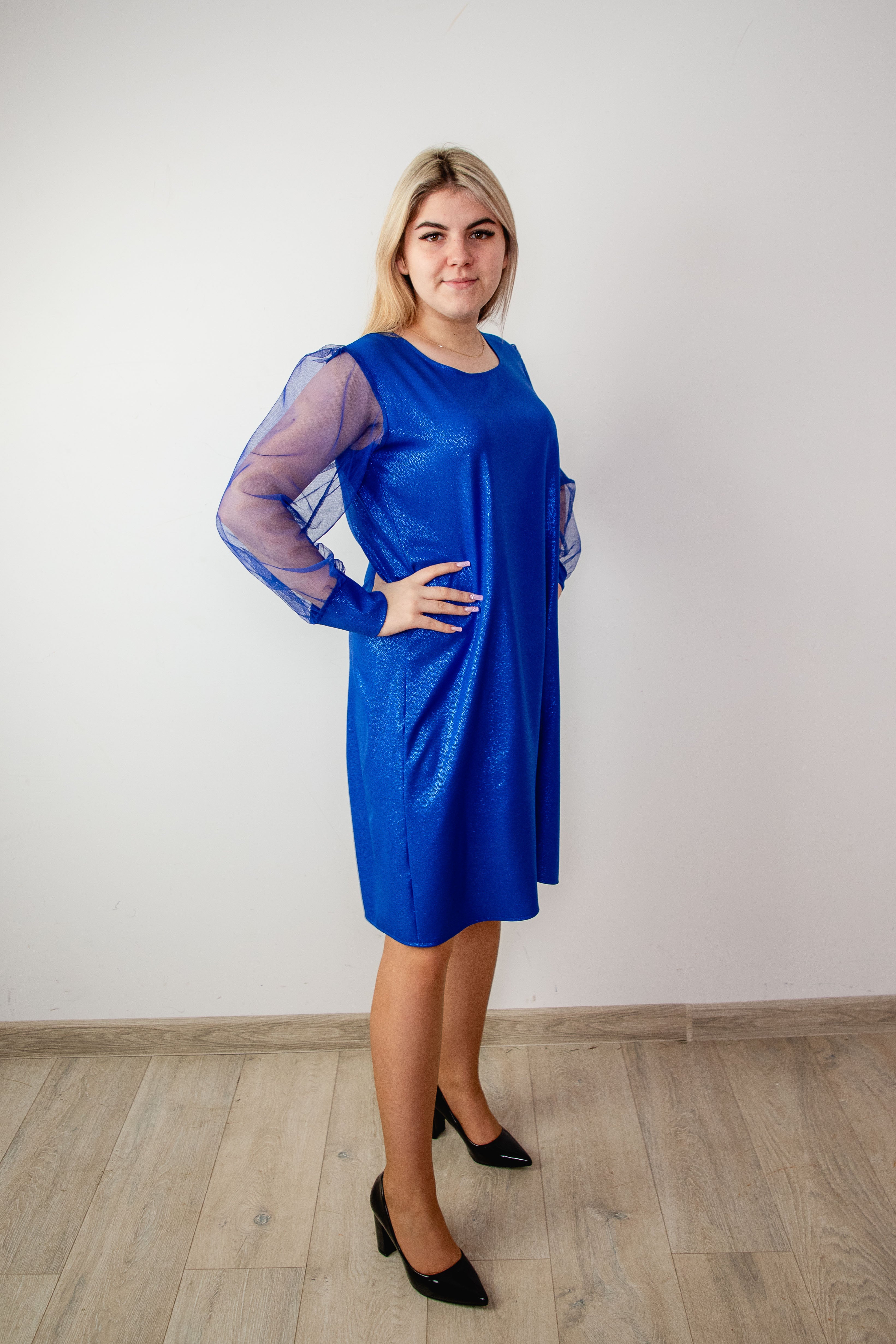 Tiulowa kobieca sukienka Chaber
