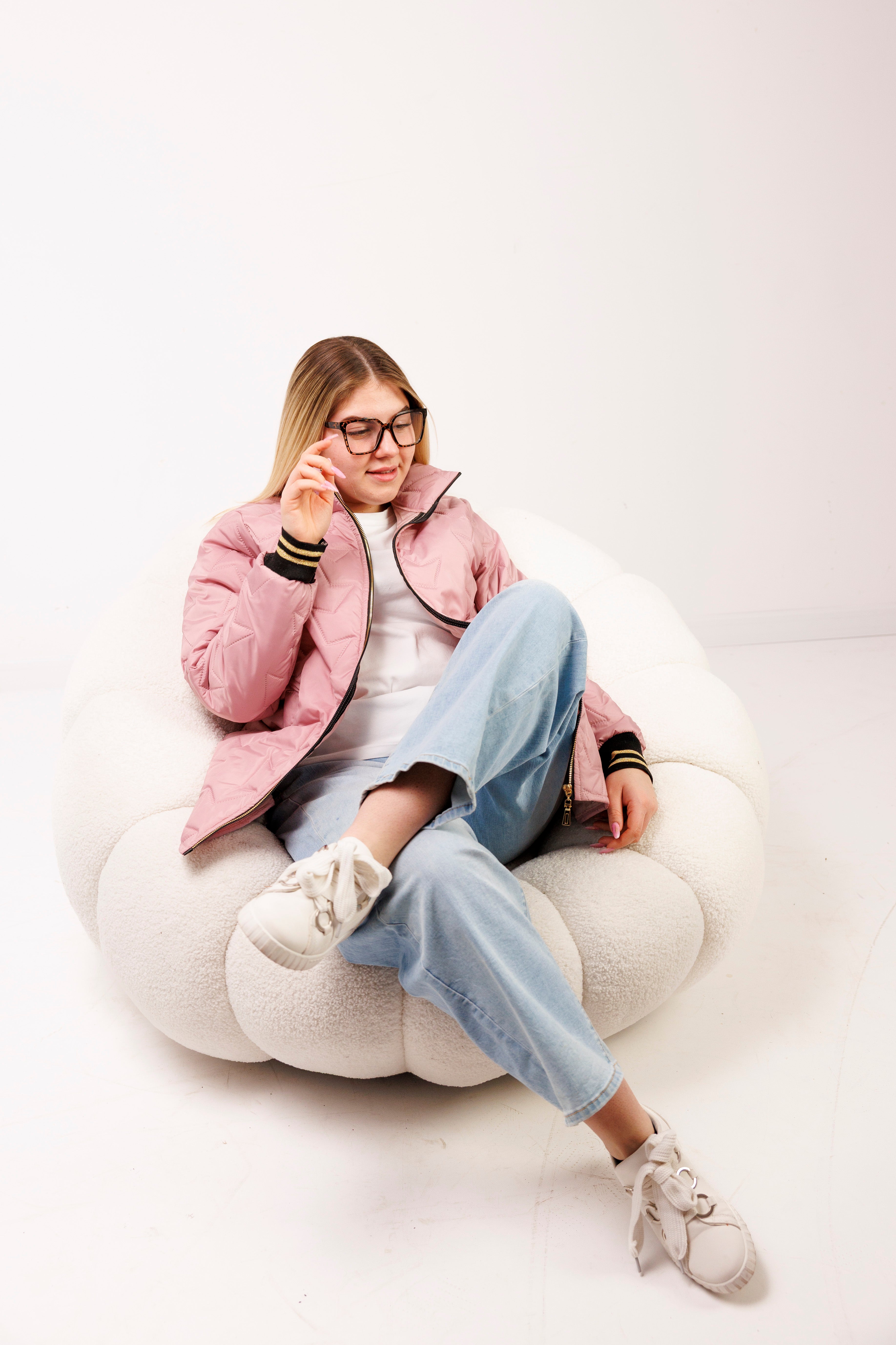 Kurtka ze ściągaczem duże rozmiary – polska produkcja, komfort i styl Brudny róż