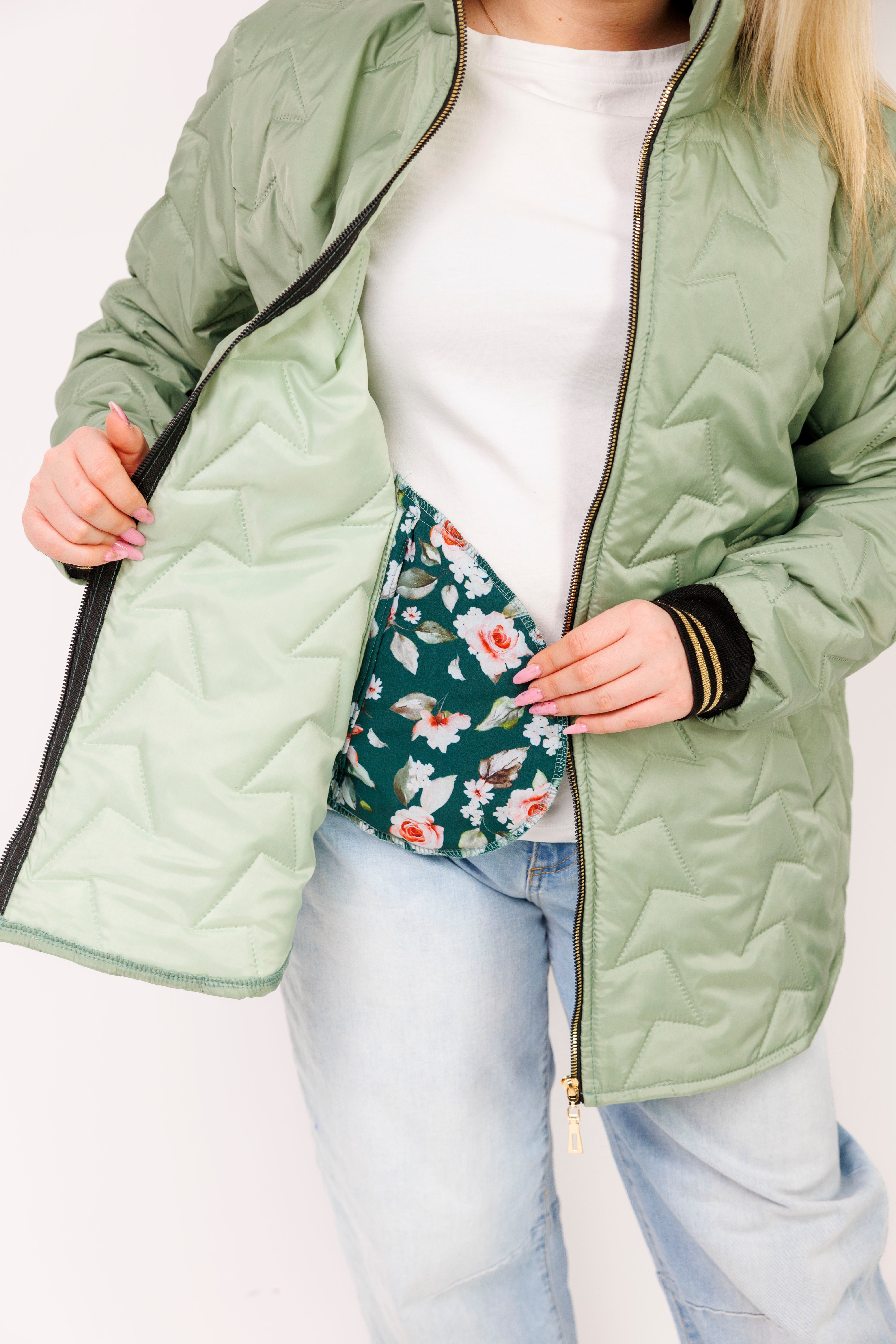 Kurtka ze ściągaczem duże rozmiary – polska produkcja, komfort i styl Szałwia