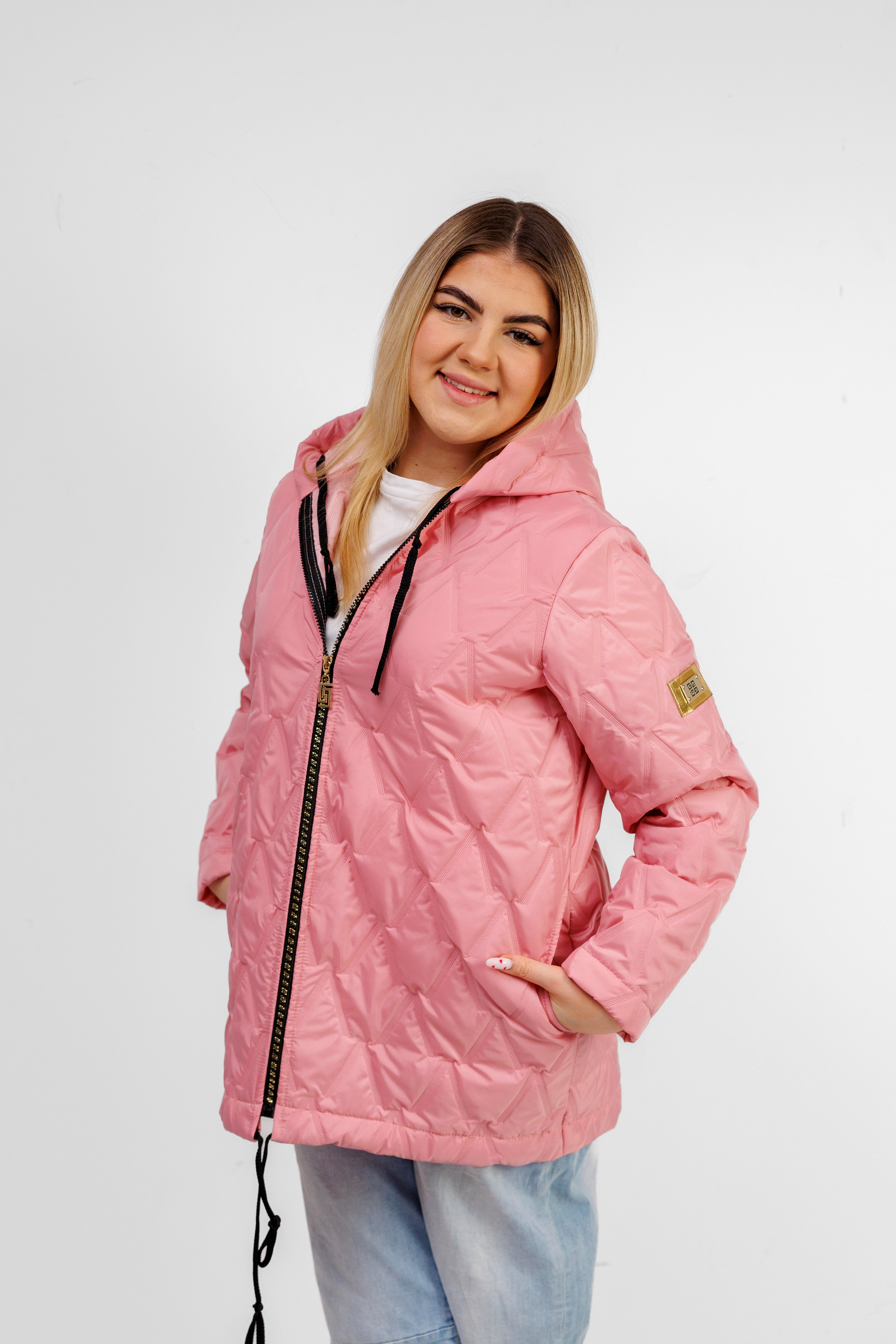 Kurtka Damska Regulowana Sznurkami Polska Produkcja Duże Rozmiary Cukierek