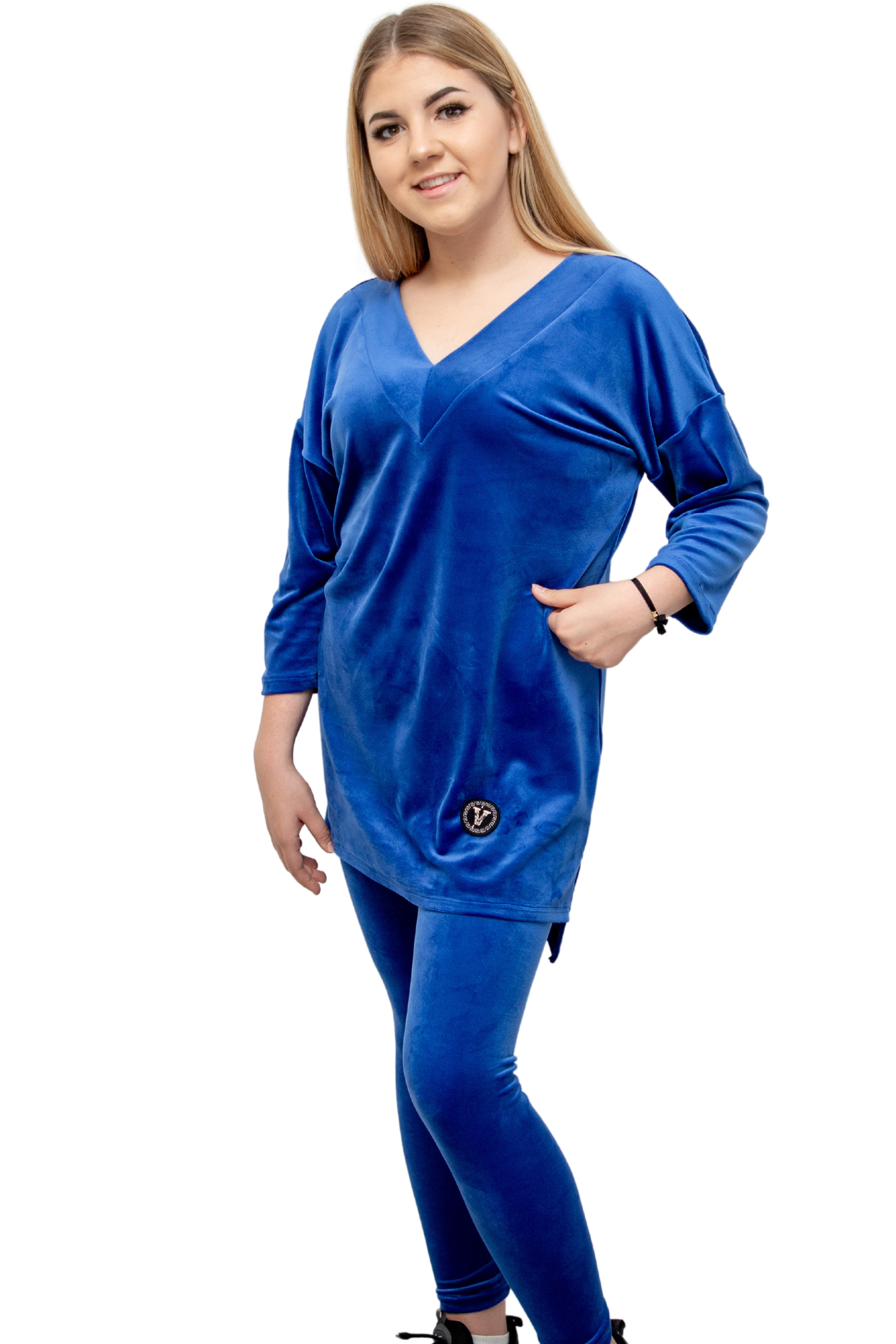 Wygodny sportowy komplet damski legginsy + tunika Chaber