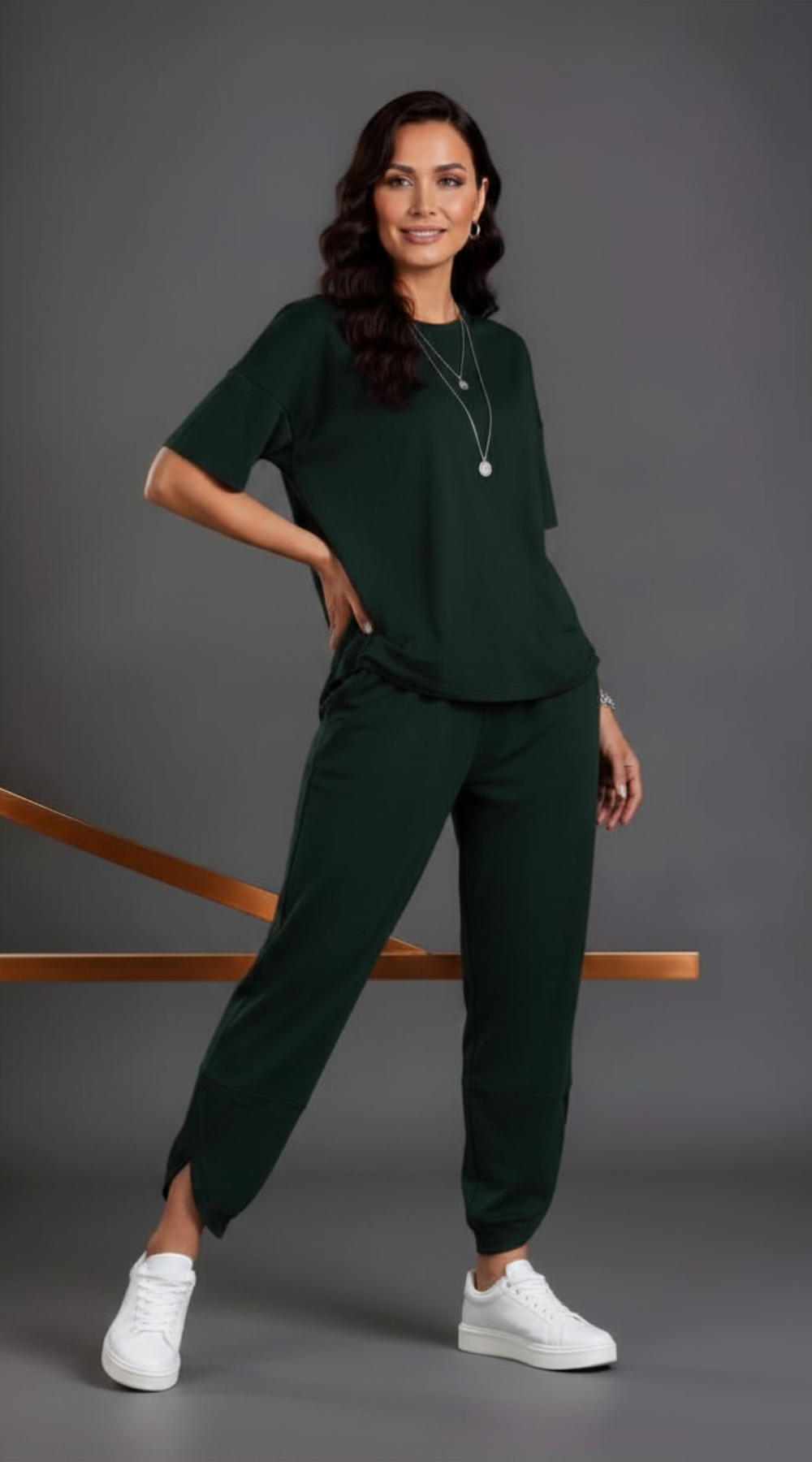 Wygodny modny dres Bluzka+Spodnie Butelka