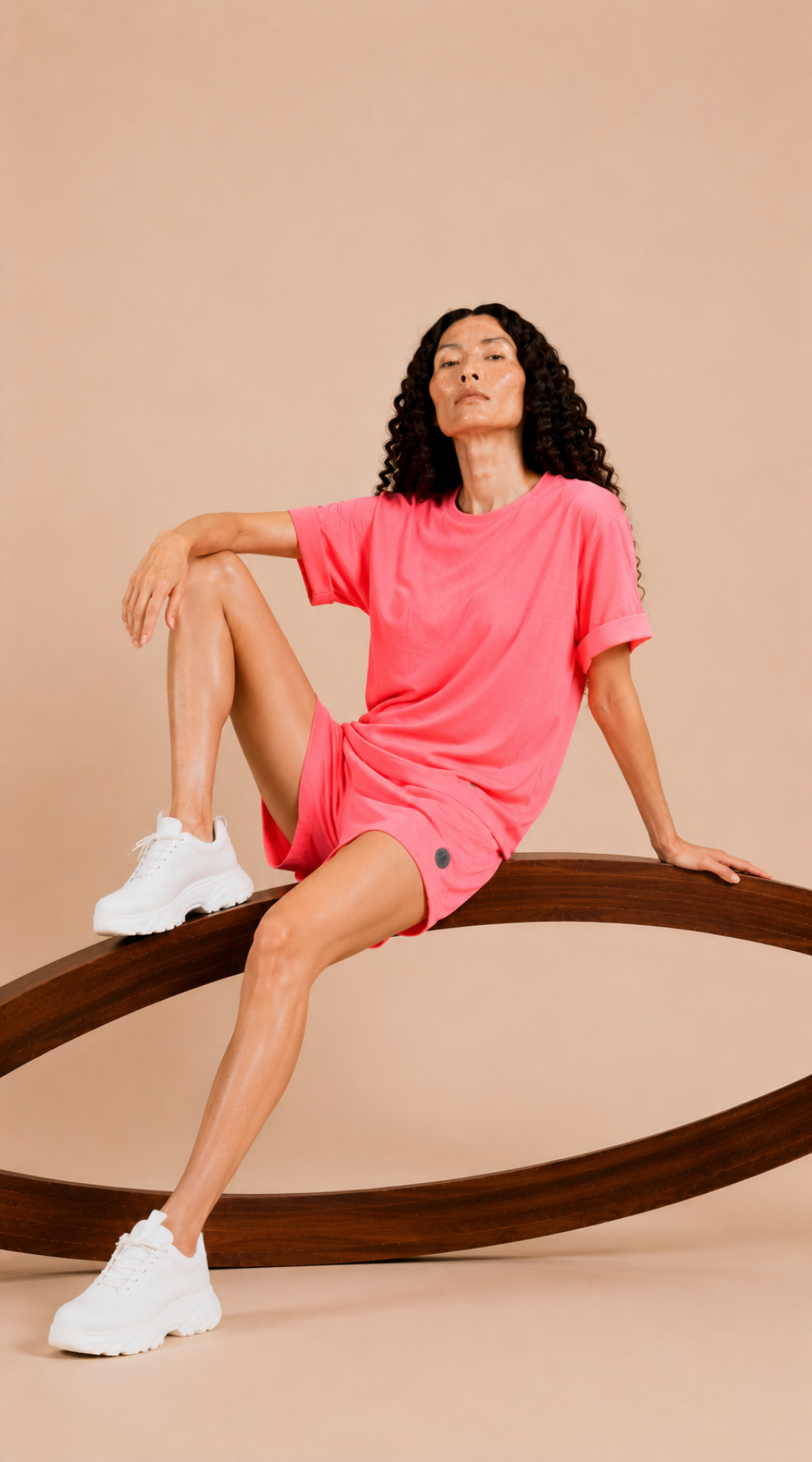 Wygodny luźny letni dres Orange