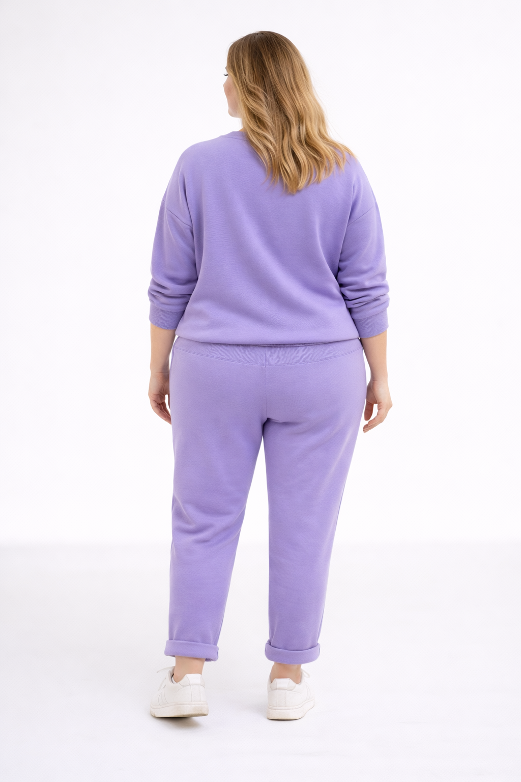 Elegancko-sportowy kobiecy dres Fiolet